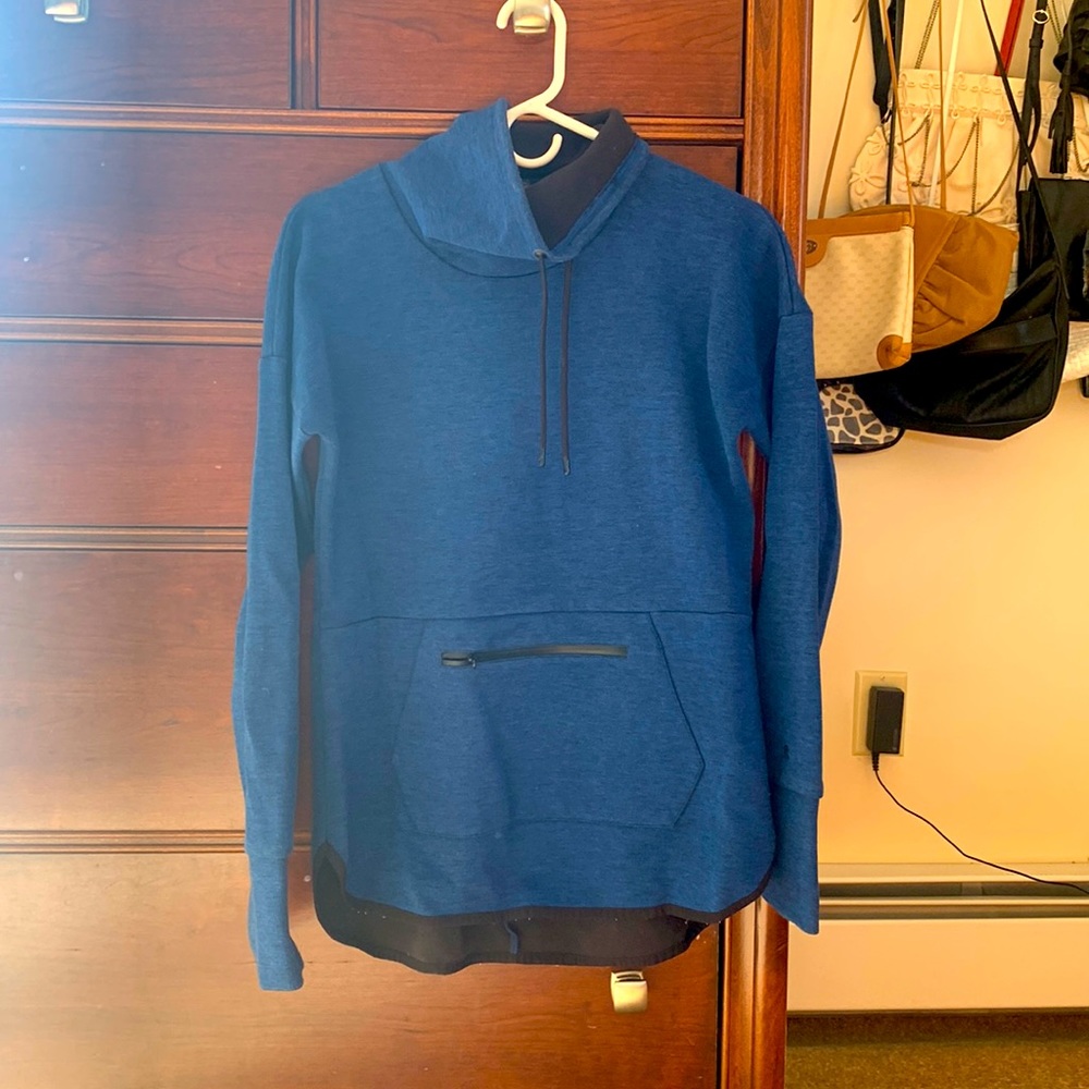 2 for $20. Champion blue & black cowl neck sweatshirt - size Small.